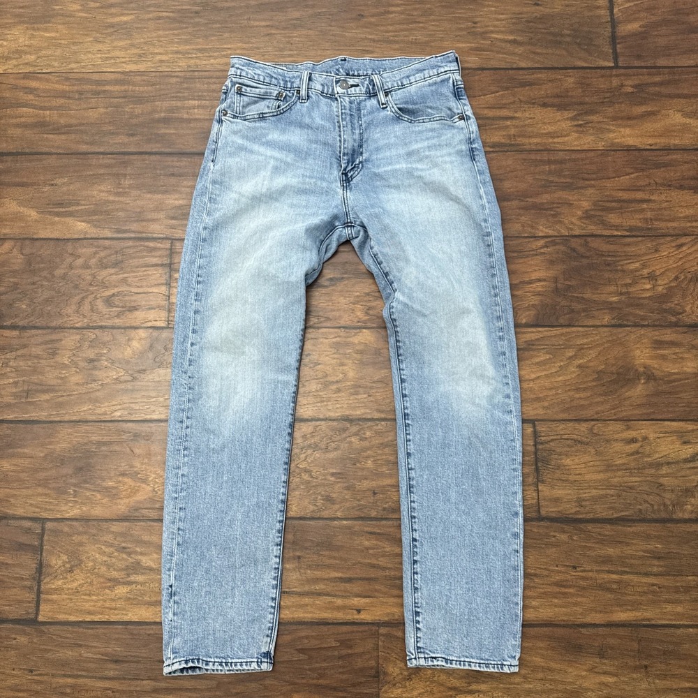 Levis 502 Premium Jeans Mens 33x32 Medium Wash Tapered Denim Blue
